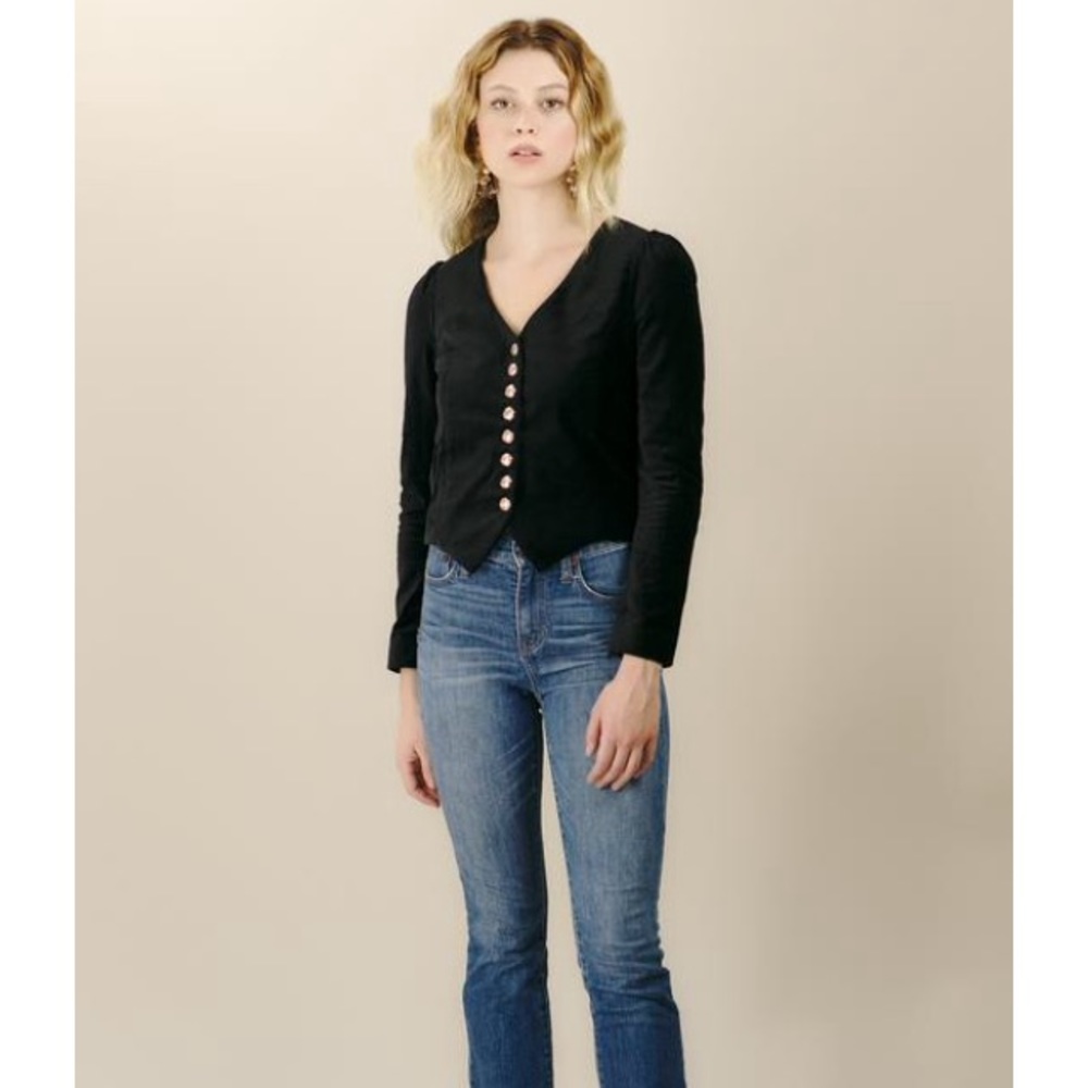 Rare Kristinit Velvet Victorian-style jacket top
